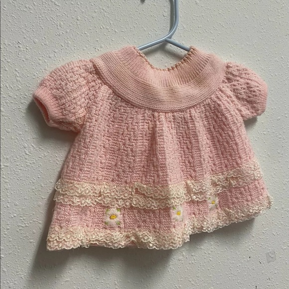 Vintage A Little Angel Girl Baby Sweater 
No Size - Picture 3 of 11